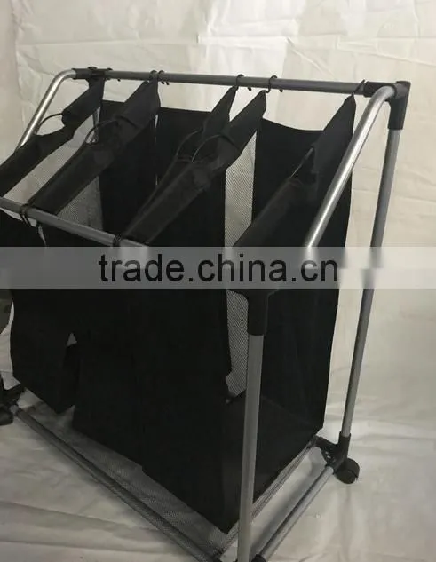 FACTORY SALE!!! Hotel and home usage triple laundry sorter without ironing board/3 lift-off fableable landry sorter