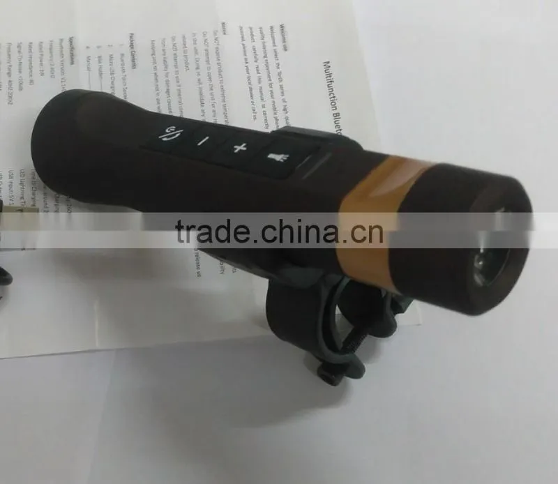 3 in 1 LED Torch Bluetooth Speaker Power Bank