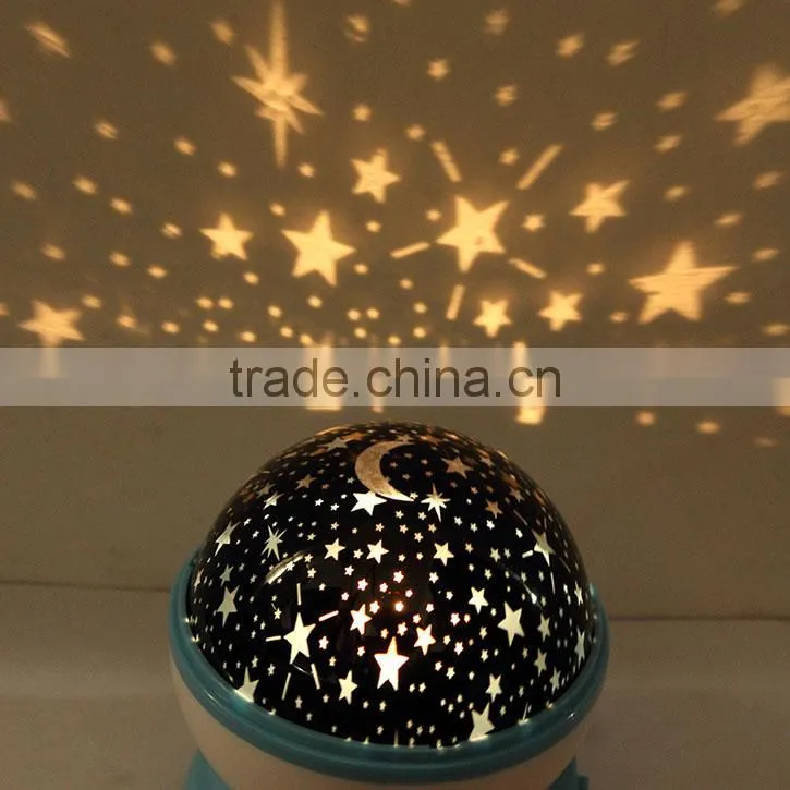 Rotation Starry Star Moon Sky Romantic Light Hid Projector Lamp Kit