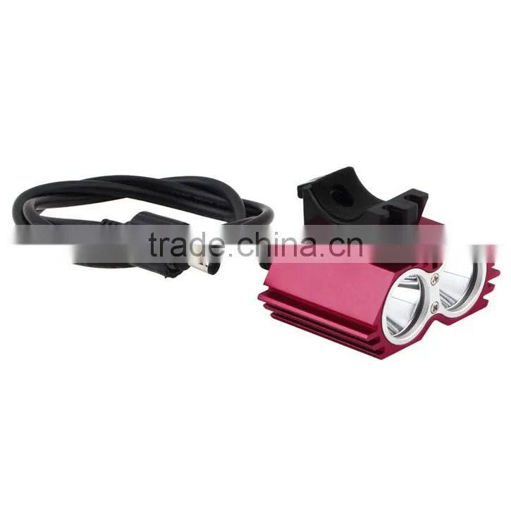 Ultra Bright 8.4V CREE 2X XML U2 LED Bicycle Light Bike Bicycle Light Set 5000 Lumen T6