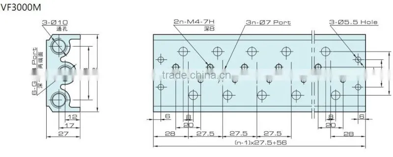 VF VZ pressure reduce valve with high quality