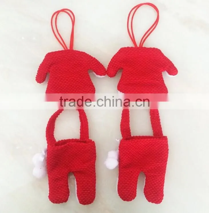 2016 HOT selling christmas cutlery holder christmas Decoration Tableware Bag