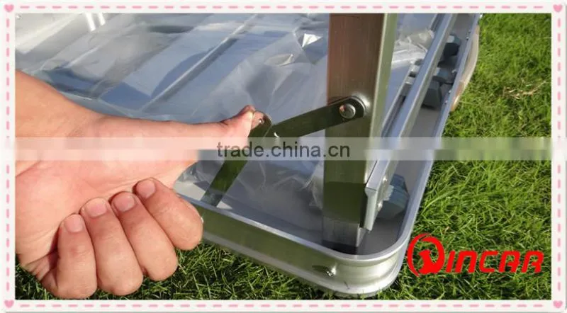 Outdoor aluminum Portable Folding Outdoor Camp Suitcase Picnic Table with 4 Seats