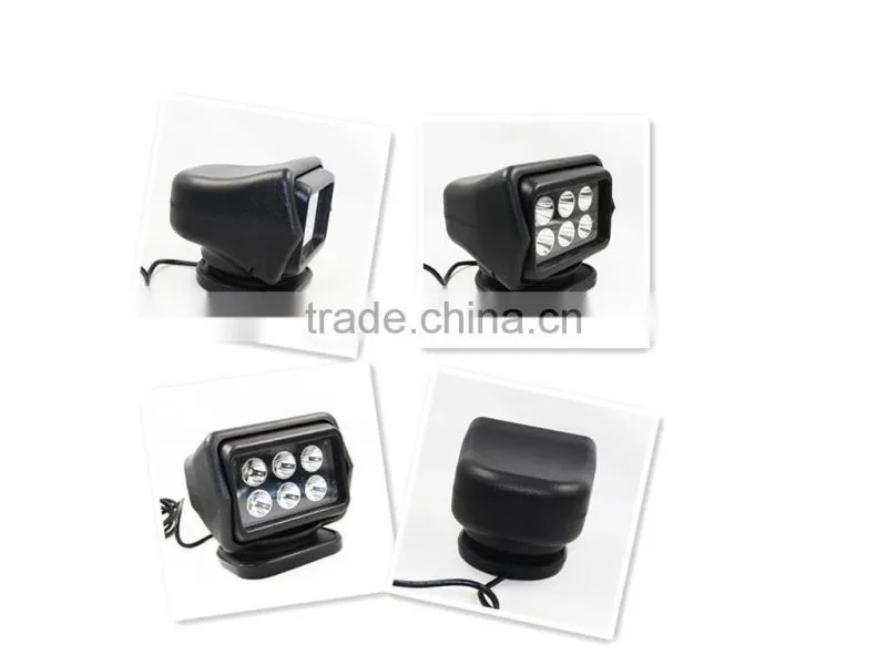 Marine LED Searchlight, 12V 24V Portable LED searchlight remote 50W cree