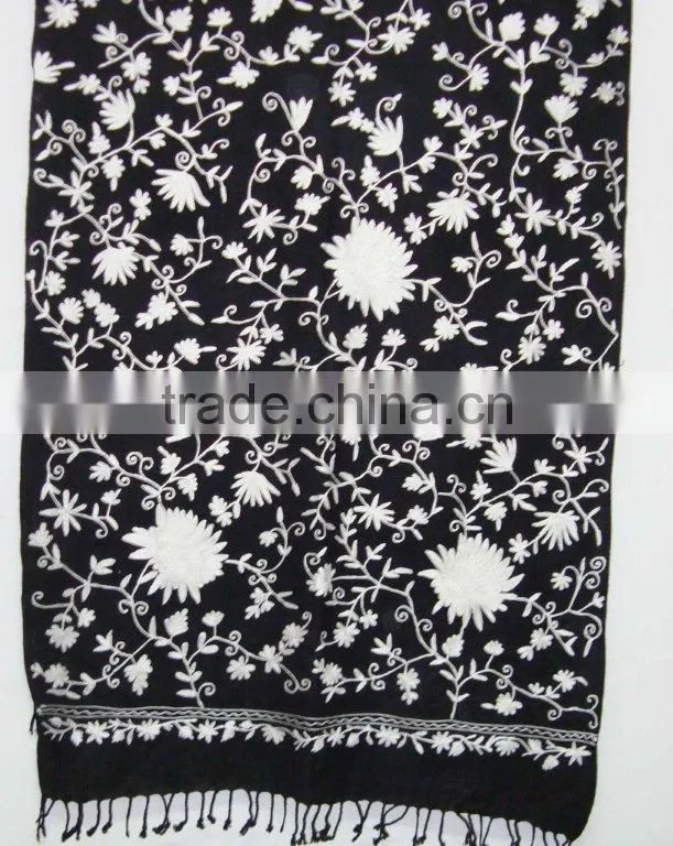 Printed Red Silk Scarf