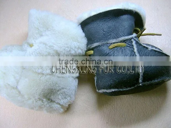 CX-SHOES-02 Top Quality Soft Sole Genuine Leather Baby Shoes Branded