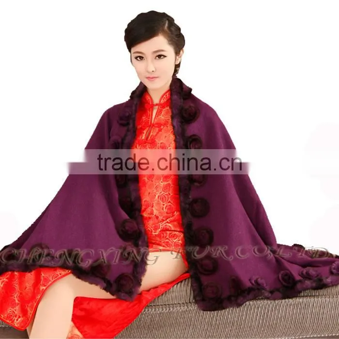 CX-B-P-40D Alibaba New Products Fur Floral Cheap Wholesale Pashmina Shawl