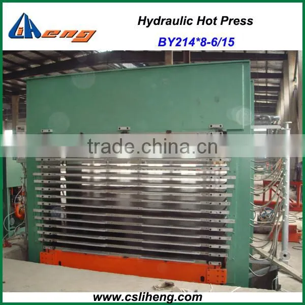 High quality hydraulic plywood hot press machine, BY214x8-6/15