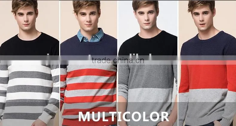Fashionable Christmas sweater designs for men 100% wool sweaters custom apparel