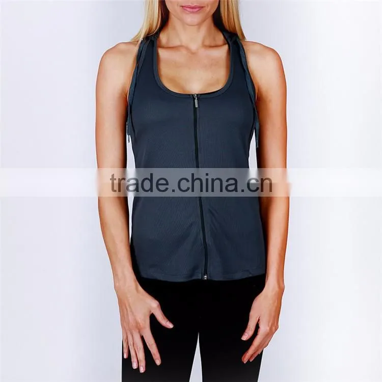 2016 Guangzhou Colorful Fashion Latest Women 100% Polyester Zipper Ladies Long Tops For Leggings