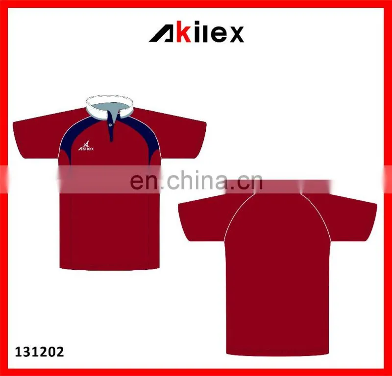 2016 wholesale customized dryfit logo rugby jersey