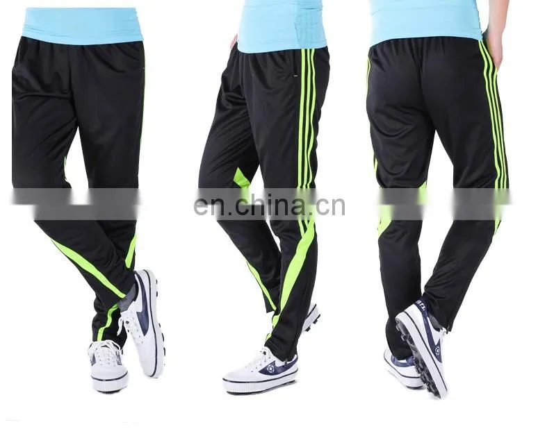 2016 new soccer training pants cheap mens sports polyester track pants