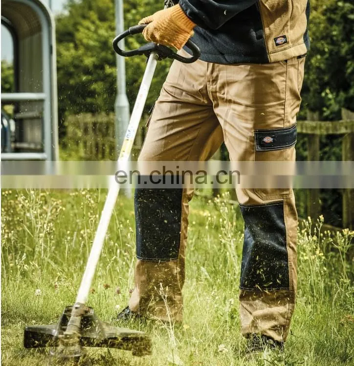 Polyester/cotton Industrial Work Pants with Durable Knee Pads