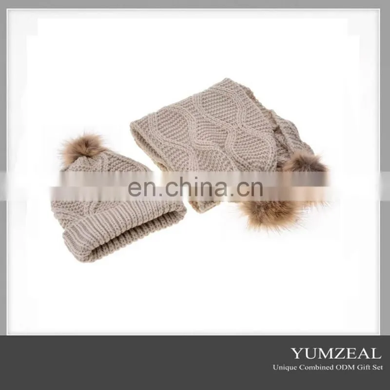 2016 New Year Kid Scarf And Hat Sets/Kids Winter Hat Scarf Sets
