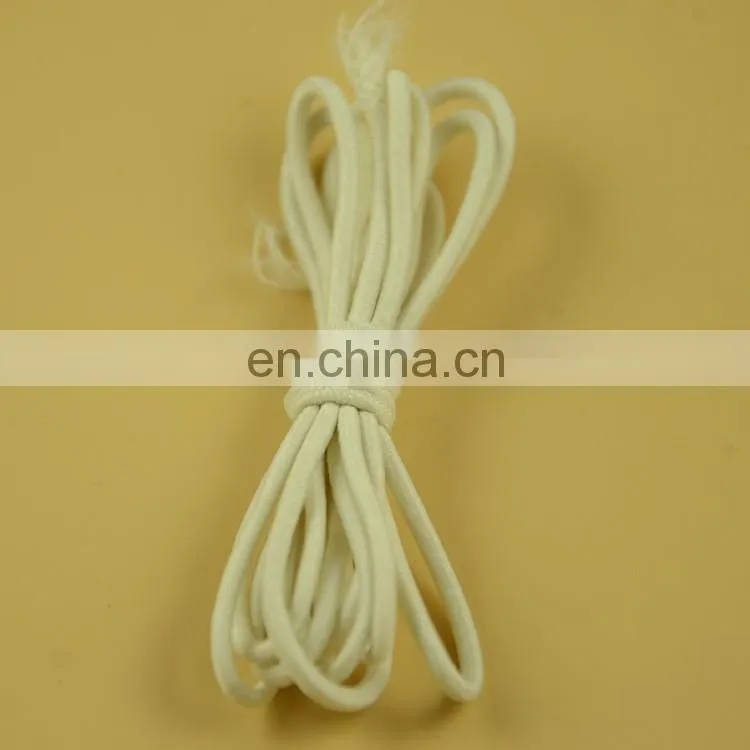 stock colored 4mm round elastic cord for garment