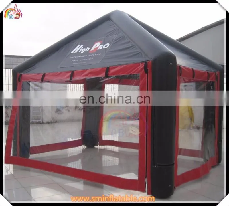 Wholesale inflatable blue camping air tent,inflatable triangle lawn tent for advertisement