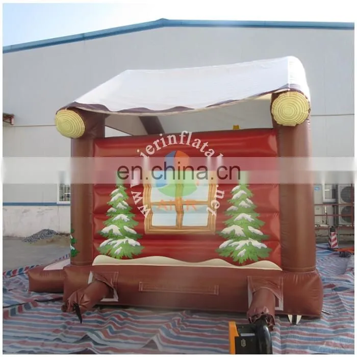 New design for Christmas decoration inflatable boucer slide