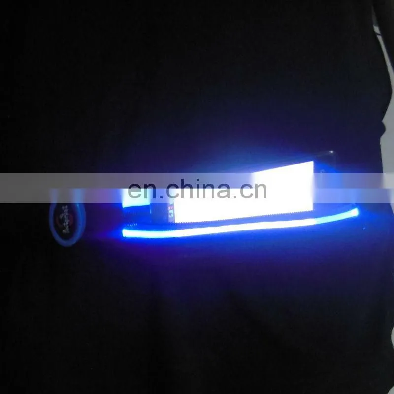 LED waistband for mobile LED belt for key Glow waistband for sport