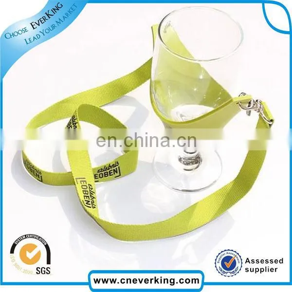 portable hand free stylish hot selling cheap wine glass lanyard