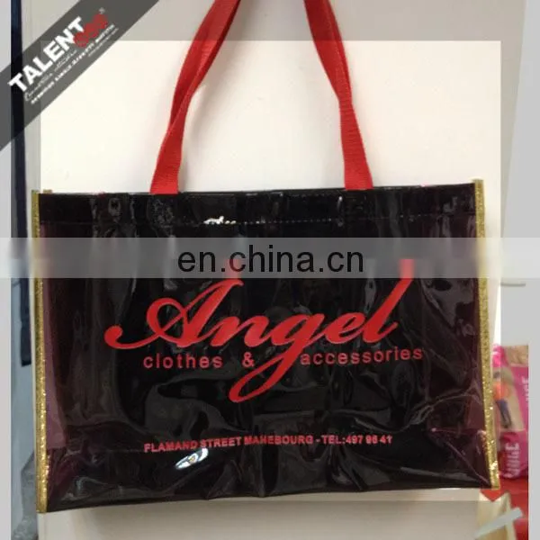 Custom clothing brand printing PVC plastic shopping bag
