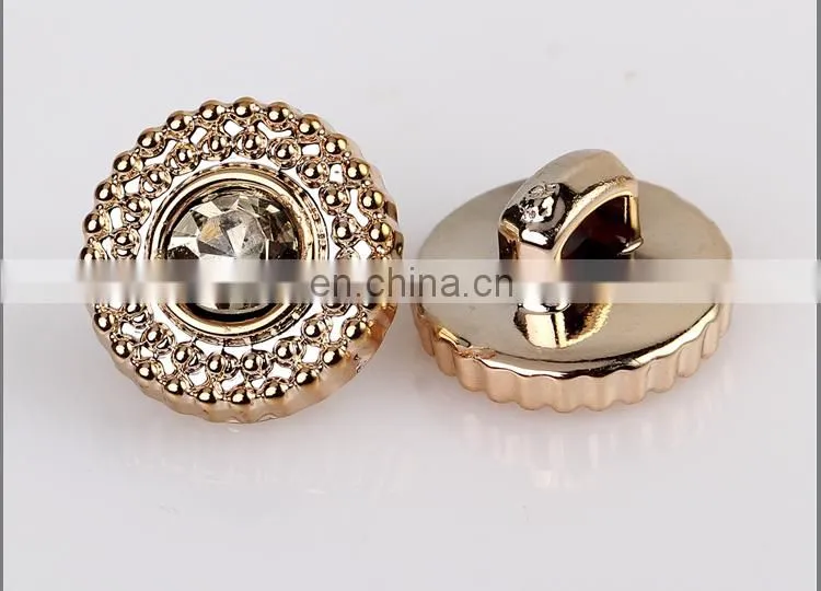Abs Plastic Rhinestone Button BA60175