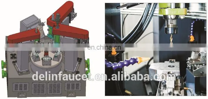 Horizontal-vertical turntable special processing machine for water meter and water pump