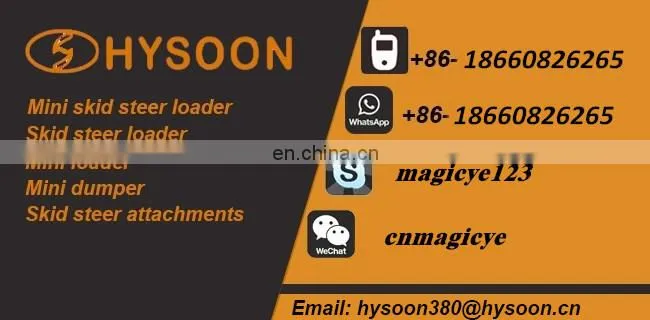 China HYSOON multifunction articulated mini loader price for sale