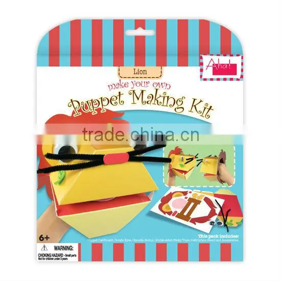 Make Your Own Paper craft DIY Crocodile Animal Puppet Kit