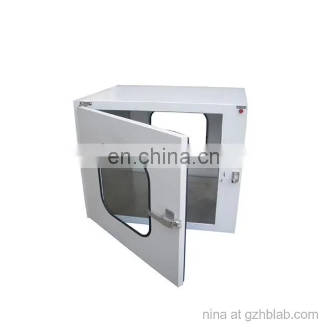 304 stainless steel electronic interlock pass through box/ transfer box for clean room