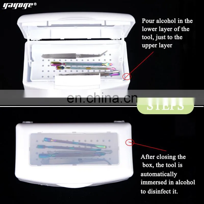 Mini Nail Art Sterilizer Disinfection Box Nail Nipper Nail Manicure Equipment Tools