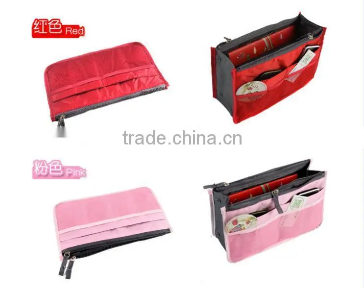 Women Travel Makeup Insert Handbag Organiser Purse Large Liner Organizer Bag