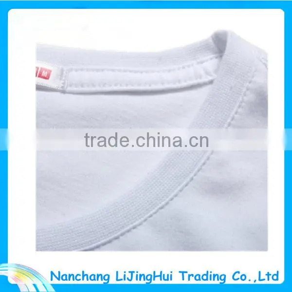 2015 popular design wholesale custom slim fit blank t-shirt