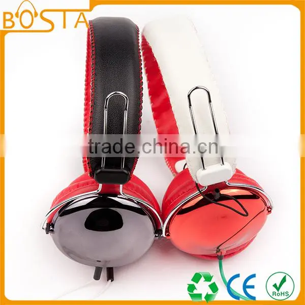 shinning earcap silver plate fashion headphone|headset