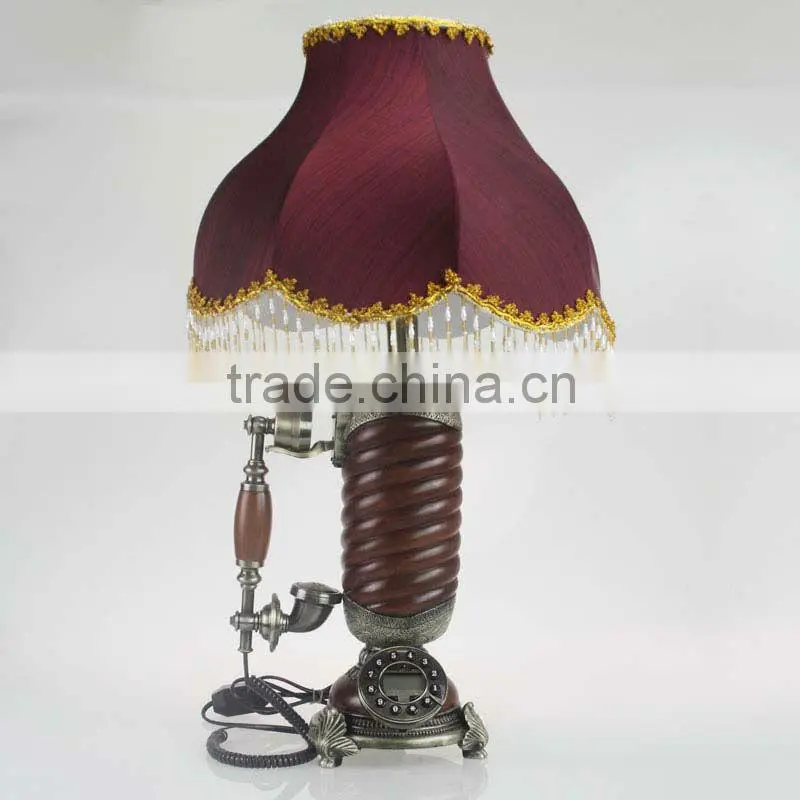 antique decorative lamp hotel telephone