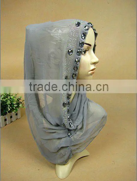 A423 Vogue Fashion Senior chiffon 39*54cm scarf HIJAB