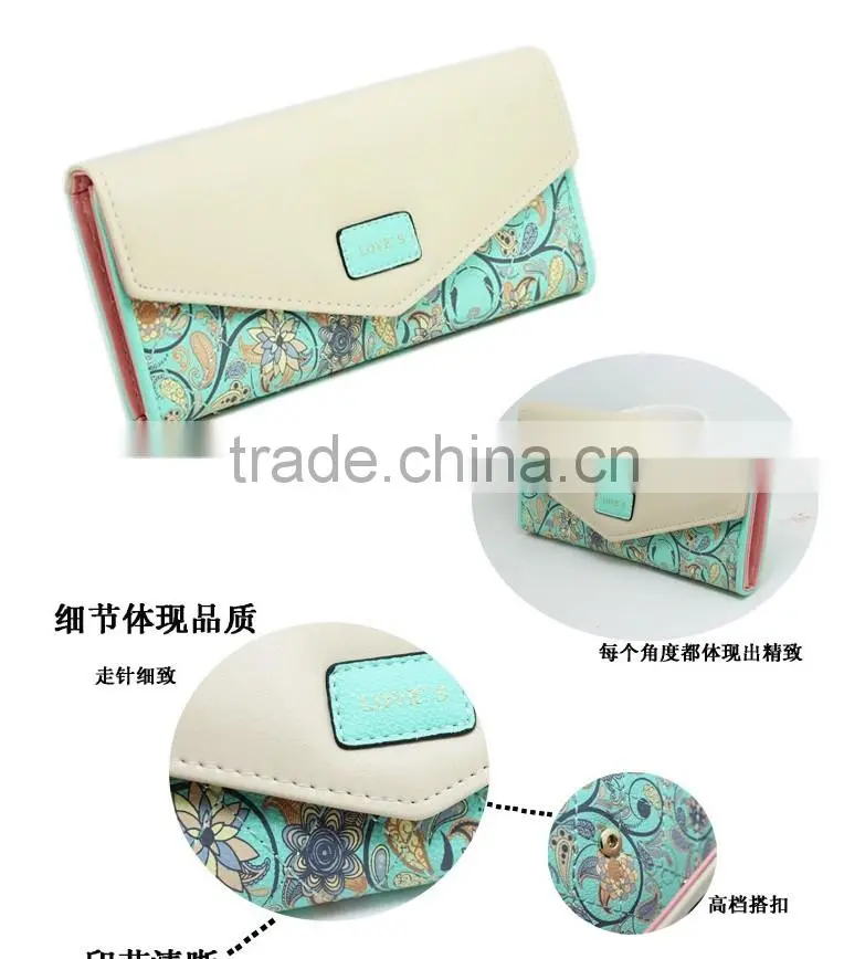 2016 Newest Model Fashional Wallet Four Color and design Mixed cartera Billetera Brasil Hot sale