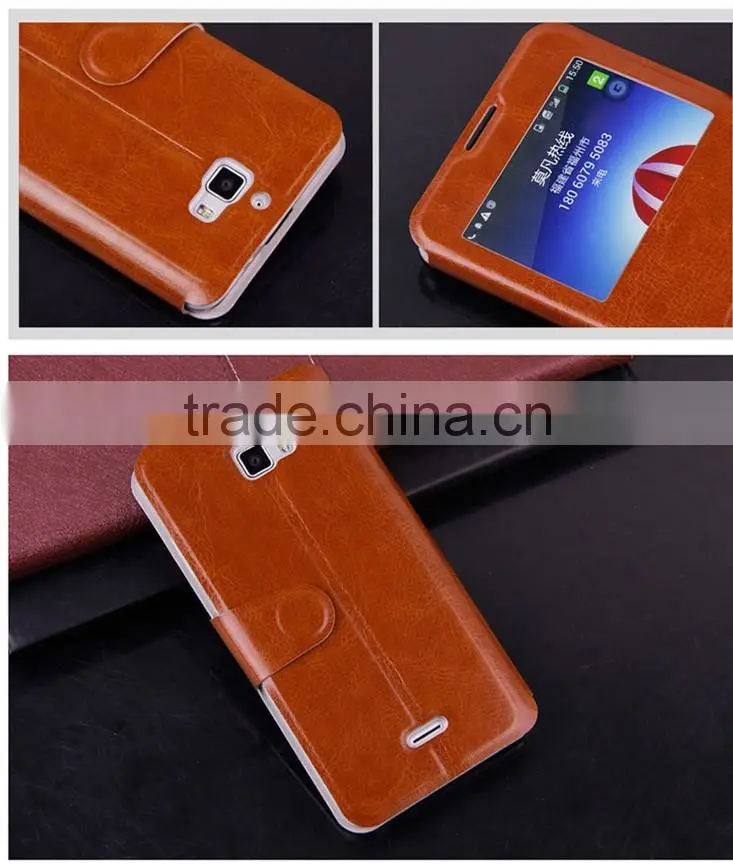 MOFi Case Celular Leather Flip Dot View Cover for Coolpad Dazen F1, Mobile Handset Coque Back Housing for Coolpad 8297