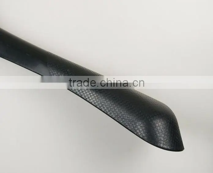 CY-669 High material custom logo plastic hanger black plastic hanger for men suits.