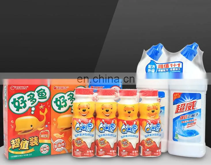automatic L sealer shrink tunnel cosmetic box toys tableware bottles heat shrink wrapping machine