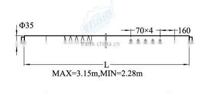 04200 Truck goods adjustable cargo bar