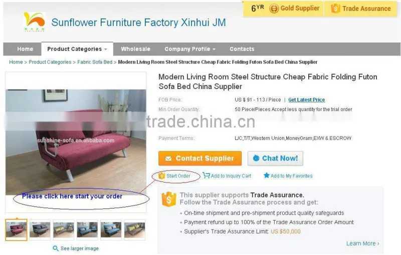 Home Sofa Bed Furniture Fabric Multifunctional 3 Seats Sofa Bed Furniture China Supplier
