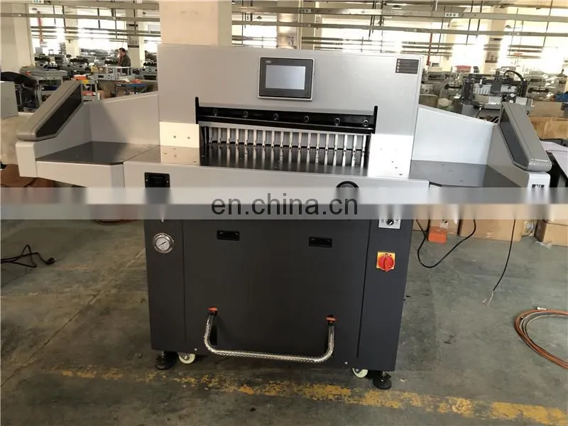 GC720HL POLAR card board guillotine paper cutter trimmer machine with side table and floating balls beads