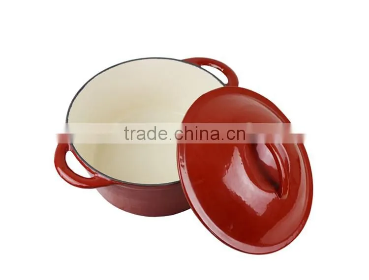 Multi Color die cast iron enamel coating pot