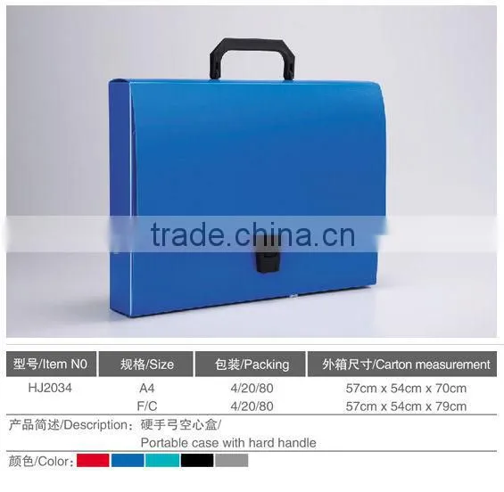 A4 briefcase document bag zipper bag with square veins