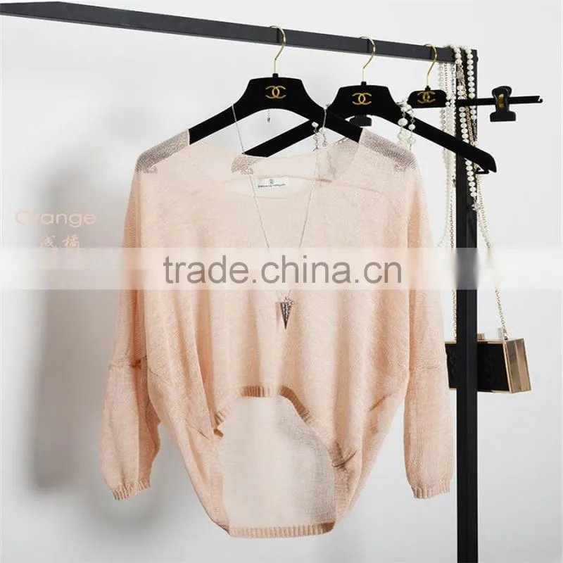 New fashion women summer pullover breathable sweater with best qualtiy