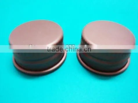 Aluminum cap with a ring