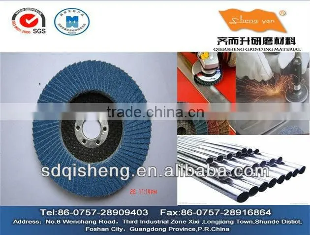 Zirconia flap disc for polishing stainless steel pipe