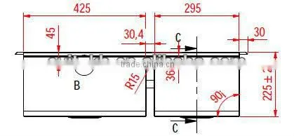 kitchen countertop sink RTS 200B-2