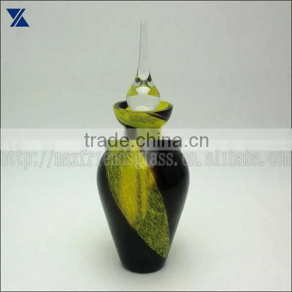 new design high quality glass perfume bottle with cap