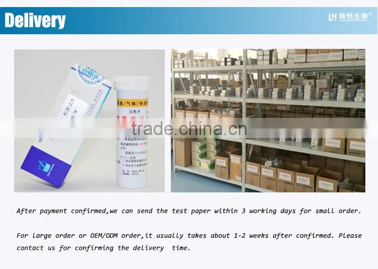 laboratory Ozone(in air) test strips